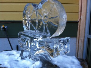 Movie Cam Ice Sculpture